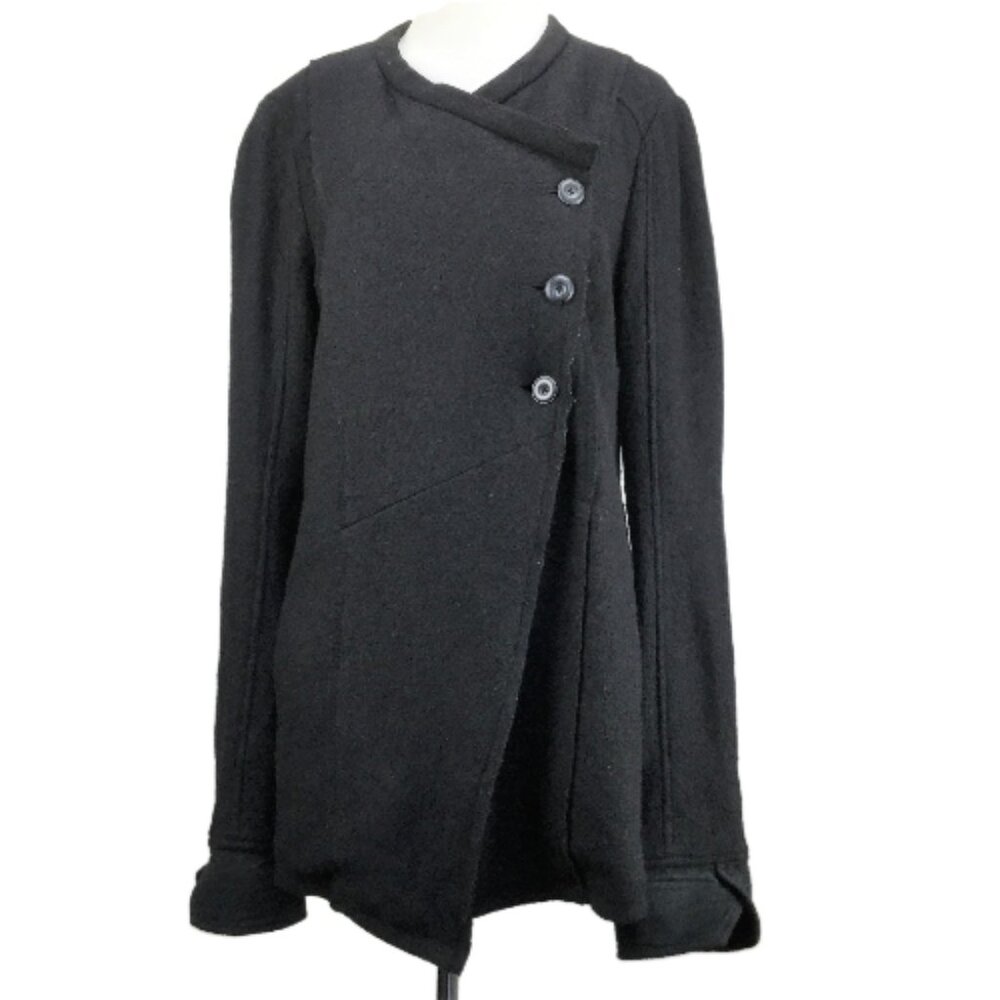 Free People Black Wool Blend Coat 10